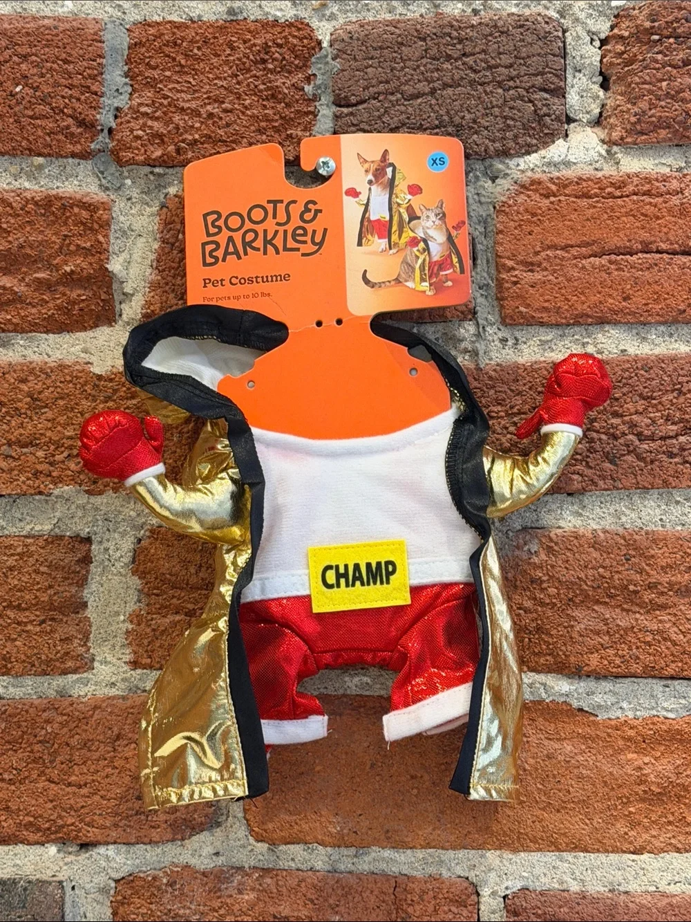 🥊🏆 NWT Boxing Champ Halloween Dog or Cat Costume - XS - Boots and Barkley 🥊🏆